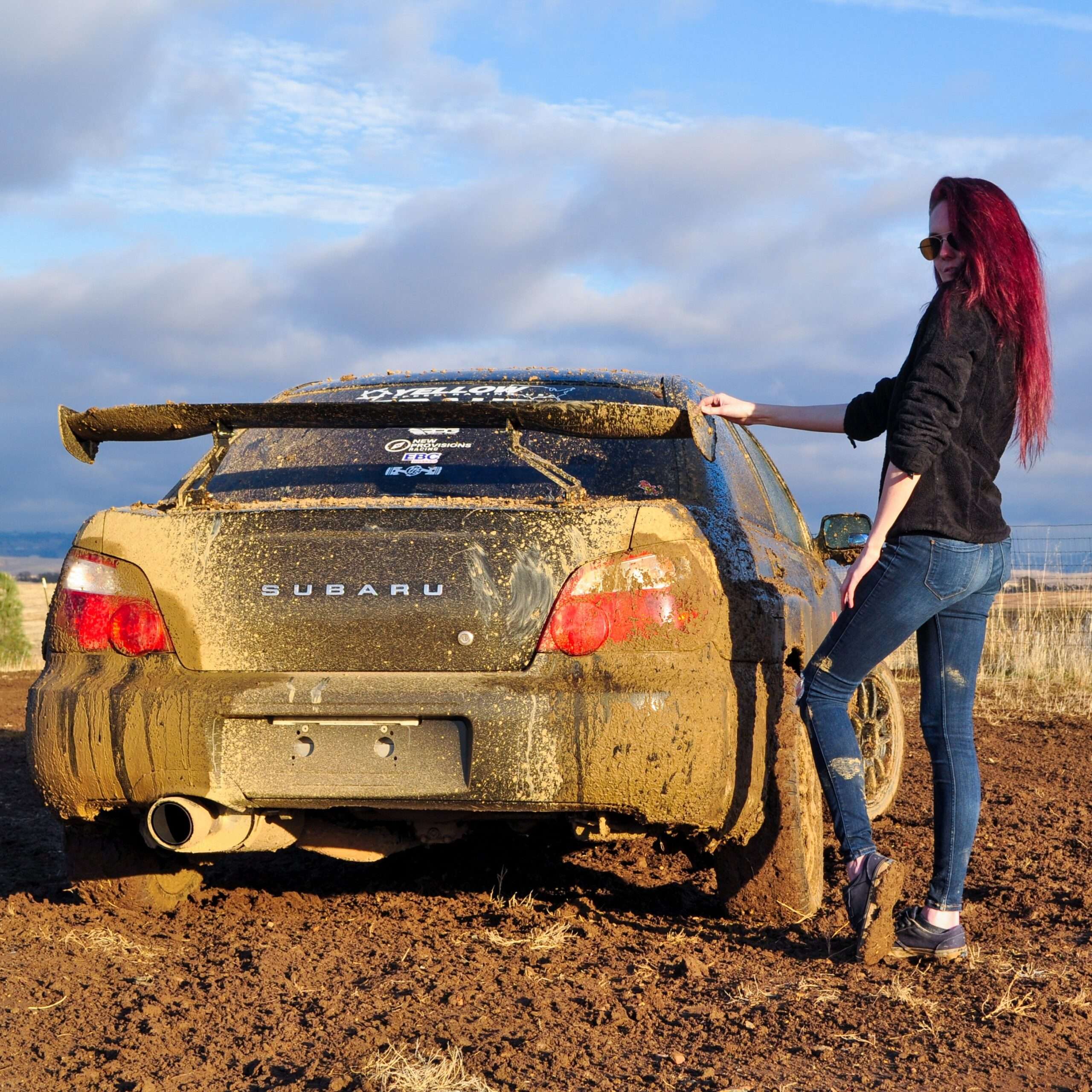 Skye Romanoff and her Subie